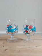 2 Duvel bierglazen glazen Piet Parra Rockwell, Ophalen, Zo goed als nieuw, Glas of Glazen, Duvel