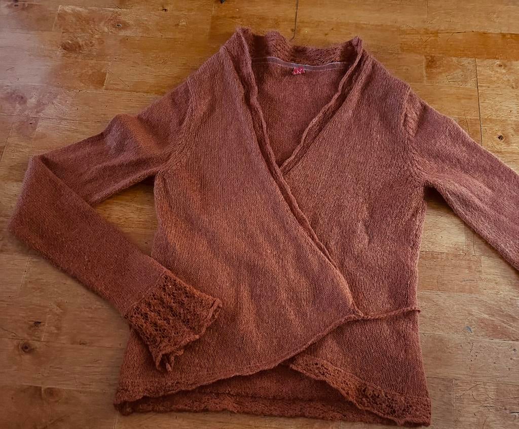 Oranje overslag vest esprit L, Ophalen of Verzenden, Zo goed als nieuw, Maat 38/40 (M), Oranje