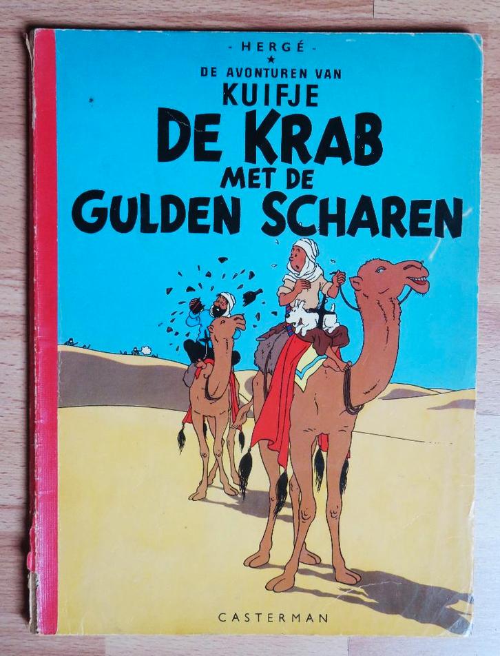 Kuifje: De krab met de gulden scharen ( 1966 rode rug ), Boeken, Stripboeken, Gelezen, Eén stripboek, Ophalen of Verzenden