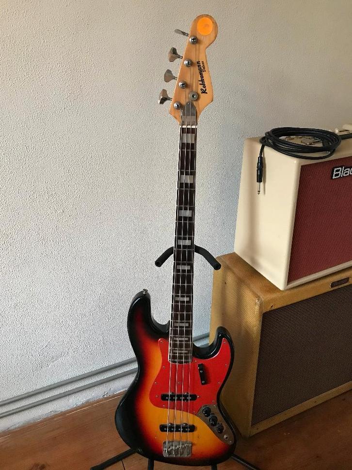 Rokomann Jazz bas Japan, Muziek en Instrumenten, Snaarinstrumenten | Gitaren | Bas, Gebruikt, Elektrisch, Ophalen