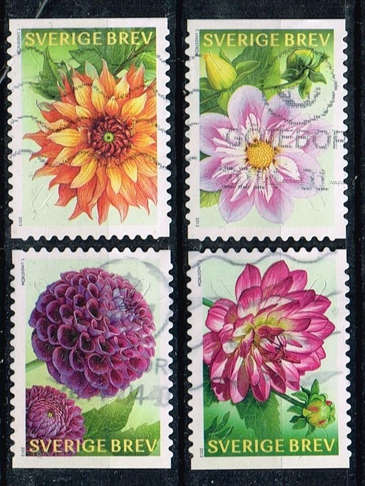 Postzegels uit Zweden - K 3530 - Dahlia, Postzegels en Munten, Postzegels | Europa | Scandinavië, Verzenden, Zweden, Gestempeld