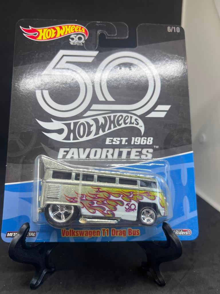 Hot Wheels 50th Anniversary Volkswagen T1 Drag Bus, Ophalen of Verzenden, Nieuw, Overige typen