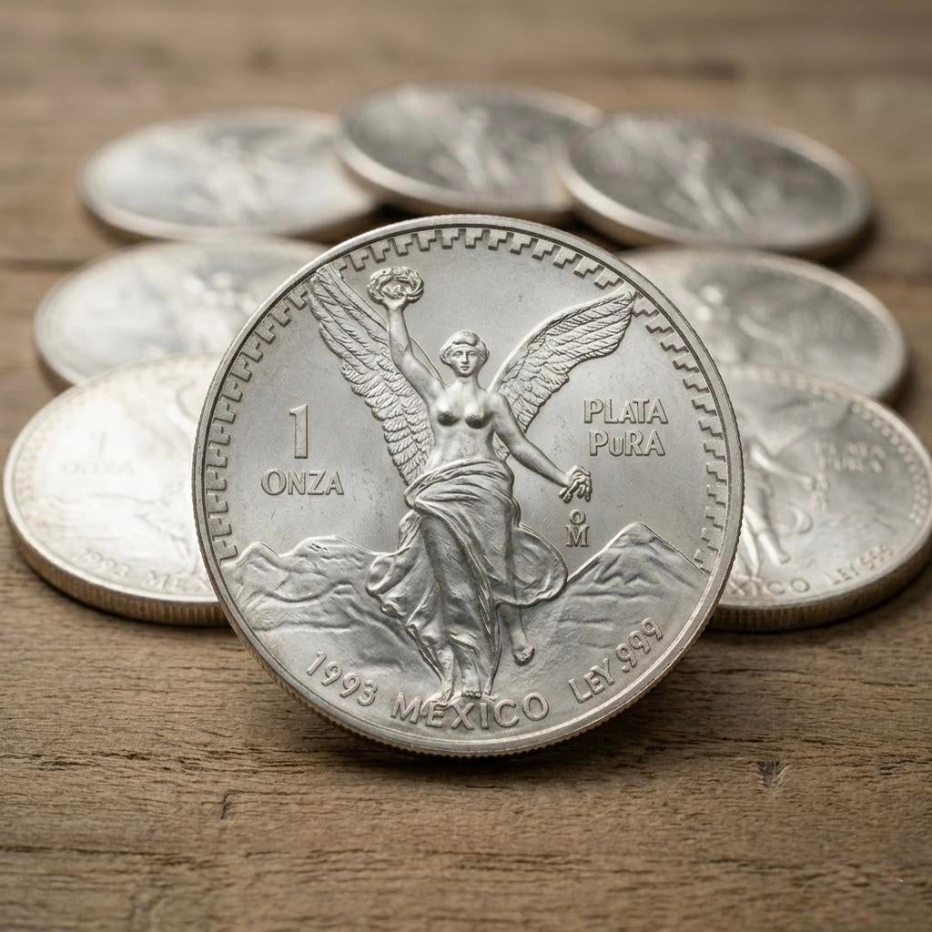 1oz zilver mexicaanse libertad (maple leaf), Ophalen of Verzenden, Zilver