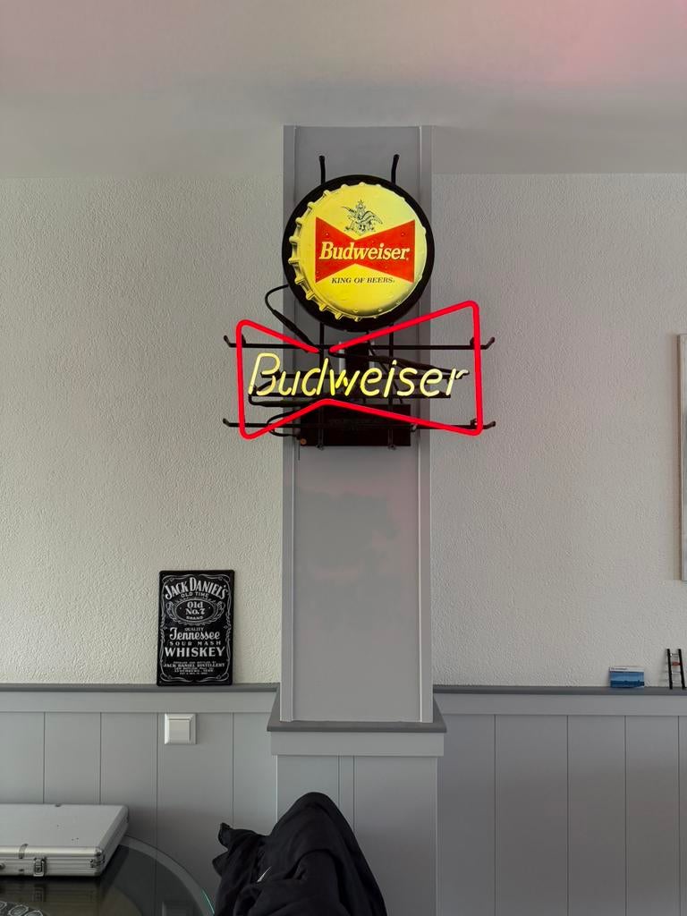 Budweiser neon, Ophalen, Reclamebord, Plaat of Schild, Overige merken