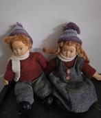 Vintage Noorse winterpoppen Jongen & Meisje, Ophalen of Verzenden, Zo goed als nieuw, Stoffen beer, Overige merken