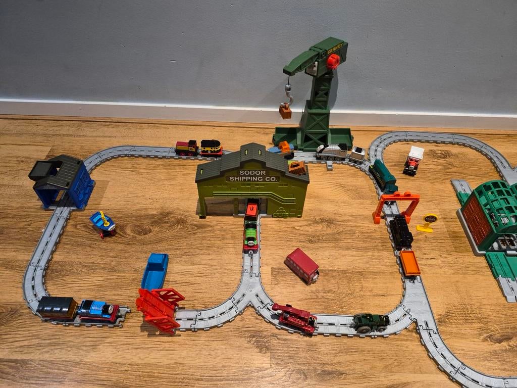 Thomas de trein set trein baan en leuke treintjes, Ophalen of Verzenden, Zo goed als nieuw