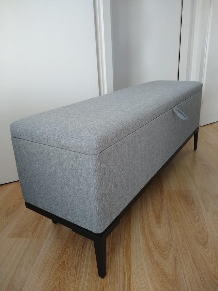 Swiss Sense Voetenbank/Bedkoffer - ALS NIEUW!, Ophalen, 125 cm of meer, Zo goed als nieuw, Stof