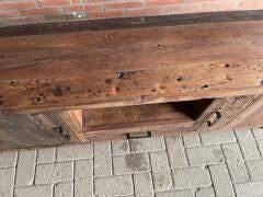 TV meubel 160cm klassieke massief Oud hout snelle levering, TV meubel 160cm br massief Oud hout voorraad snelle levering, 1 of 2 laden