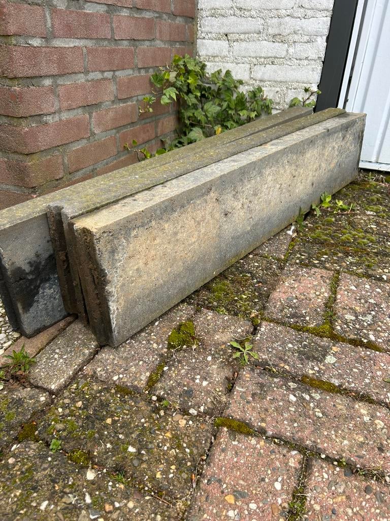 3x GRATIS opsluitband grijs 100x20x6 cm, Ophalen, Gebruikt, Minder dan 25 cm, Border