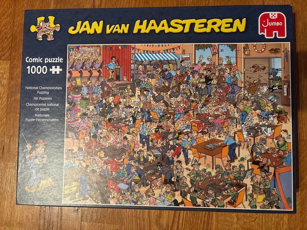 Jan van Haasteren NK Puzzelen 1000 stukjes, Ophalen, 500 t/m 1500 stukjes, Zo goed als nieuw, Legpuzzel