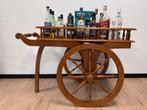 Antieke whisky side table dranken kar mencave, Huis en Inrichting, Tafels | Sidetables, 50 tot 100 cm, Dle, Teakhout, Dle