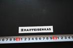 sticker logo raiffeisenkas, Ophalen, Zo goed als nieuw