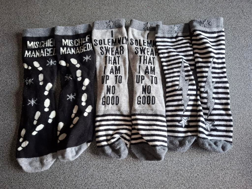 Harry Potter sokken, Ophalen of Verzenden, Gedragen, Maat 39 t/m 42, Sokken en Kniesokken
