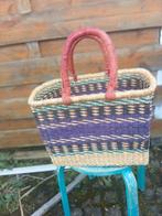 Ovale mand handgeweven Bolgatanga leveren handvatten oerster, Overige materialen, Mand, Verzenden, Nieuw