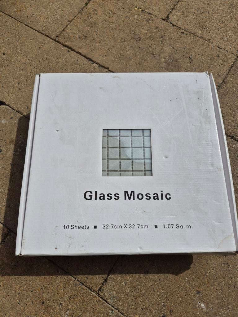 20 sheets glass Mosaic tegels 32.7 x 32.7, Doe-het-zelf en Verbouw, Tegels, Ophalen, Nieuw, 20 tot 40 cm, Minder dan 5 m²