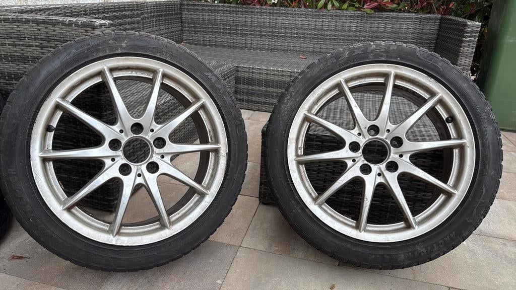 Winterbanden met velgen voor Mercedes, Auto-onderdelen, Banden en Velgen, Ophalen, Gebruikt, Banden en Velgen, 17 inch