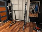 Squat Rack + Olympische Barbell, Ophalen, Gebruikt, Krachtstation, Metaal