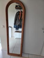 Massief oud grenen spiegel. Facet geslepen glas., Antiek en Kunst, Antiek | Spiegels, Ophalen, Overige vormen, 50 tot 100 cm, 150 tot 200 cm