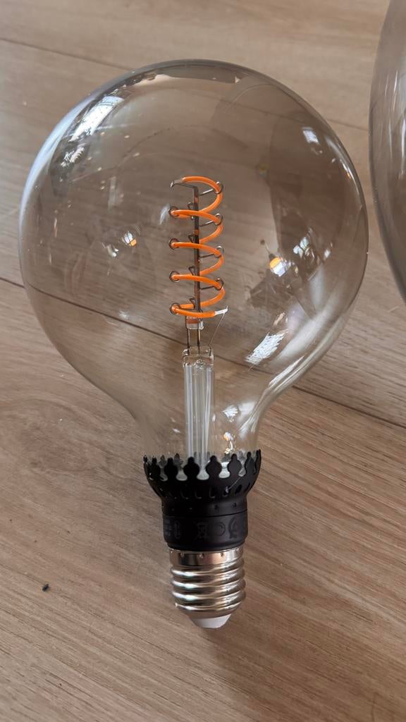 IKEA Jakobsbyn Hanglampkap met Sunneby Pendel en lichtbron, Ophalen, Glas is i.p.v. licht gekleurd., Minder dan 50 cm, Glas