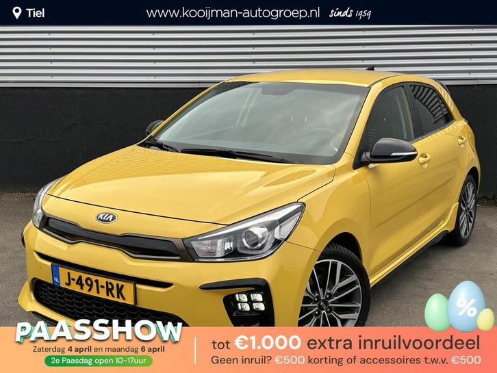 Kia Rio 1.0 TGDI GT-Line Edition | Trekhaak | Dealer onderho, Auto's, Kia, Bedrijf, Te koop, Rio, ABS, Achteruitrijcamera, Airbags