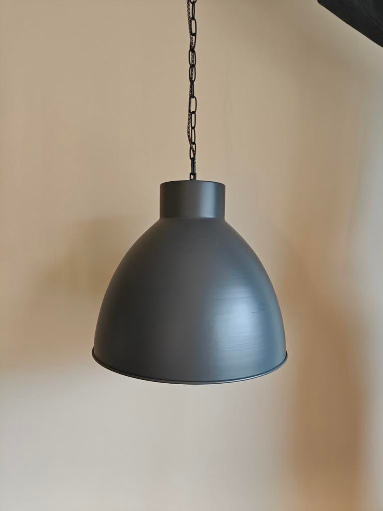 Hanglamp antraciet Ø40 cm - Leen Bakker, Ophalen, Modern, Industrieel, Zo goed als nieuw, Metaal