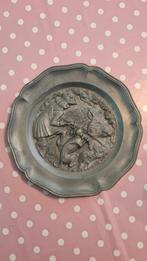 Tinnen bord met jachttafereel, Antiek en Kunst, Ophalen of Verzenden