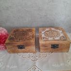 Teab 2 Houten bakjes /  kistjes, Ophalen of Verzenden