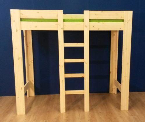 Stevige massief houten 2-persoons hoogslaper, Kinderen en Baby's, Kinderkamer | Stapelbedden en Hoogslapers, Nieuw, Hoogslaper