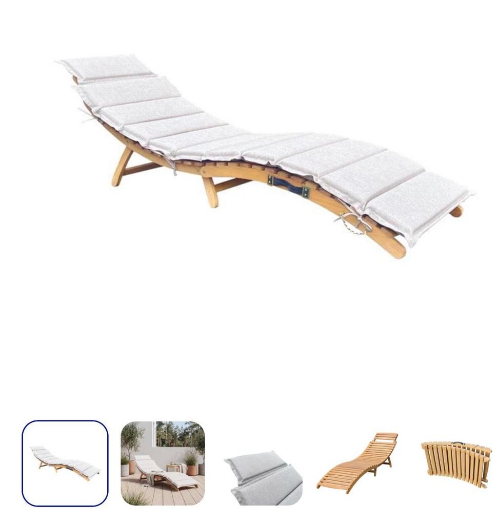 Opvouwbare ligbedden met kussens, Ophalen, Nieuw, Hout