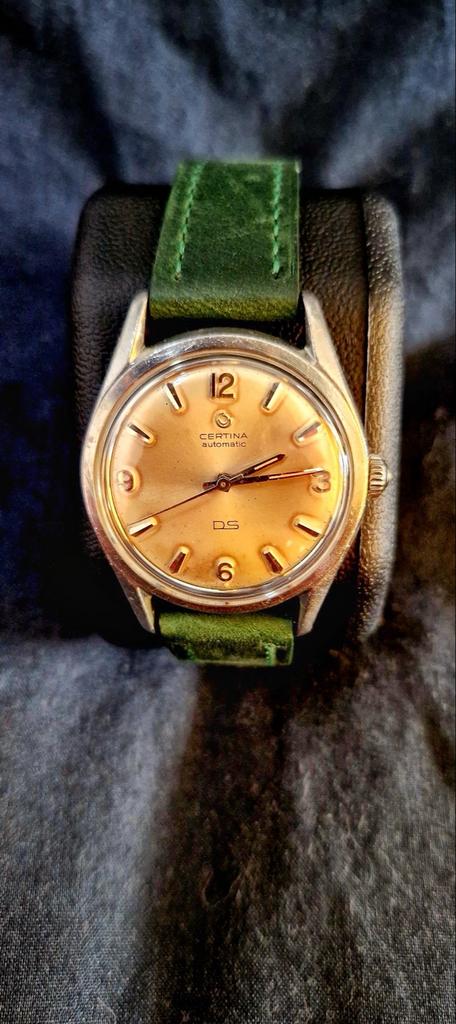 Vintage Certina DS Automatic jaren '60 - champagne wijzer, Sieraden, Tassen en Uiterlijk, Horloges | Heren, Overige merken, Staal