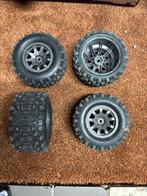 Traxxas Sledgehammer banden met grijze velgen (4 stuks), Hobby en Vrije tijd, Overige merken, Auto, Groter dan 1:32, Ophalen of Verzenden