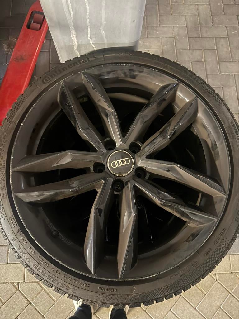 19 inch Audivelgen met winterbanden, Auto-onderdelen, Banden en Velgen, 245 mm, Banden en Velgen, Winterbanden, Ophalen