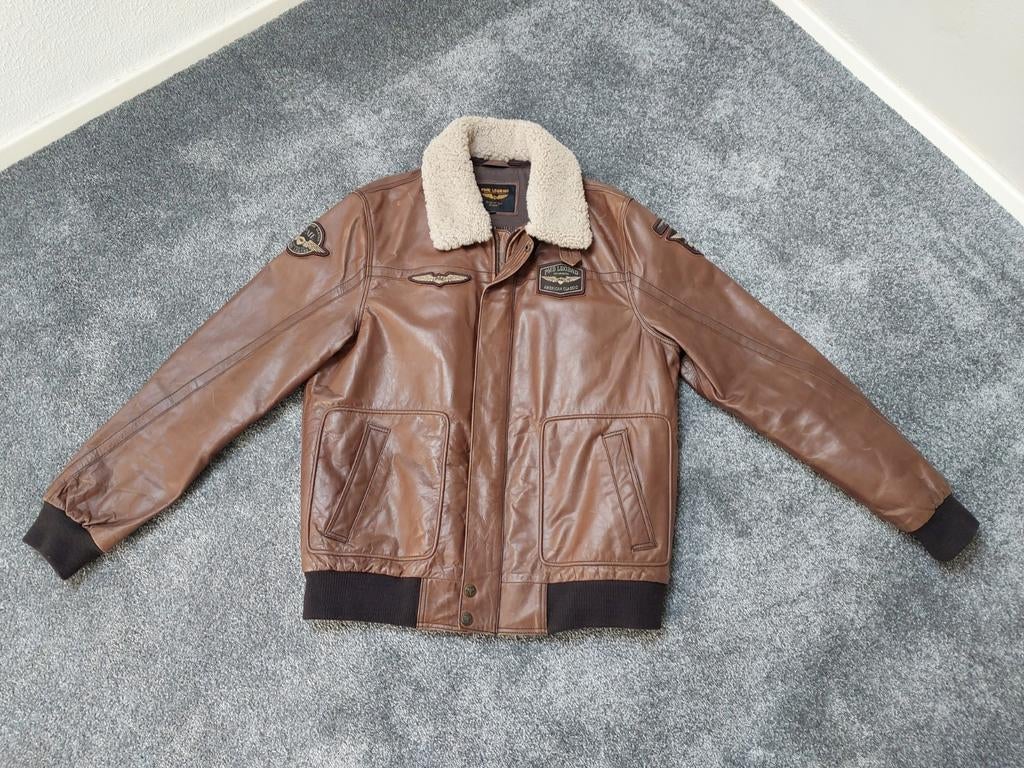 pme hudson leren heren jas maat xxl nieuw, Kleding | Heren, Jassen | Zomer, Bruin, Ophalen of Verzenden, Pme Legend, Maat 56/58 (XL)