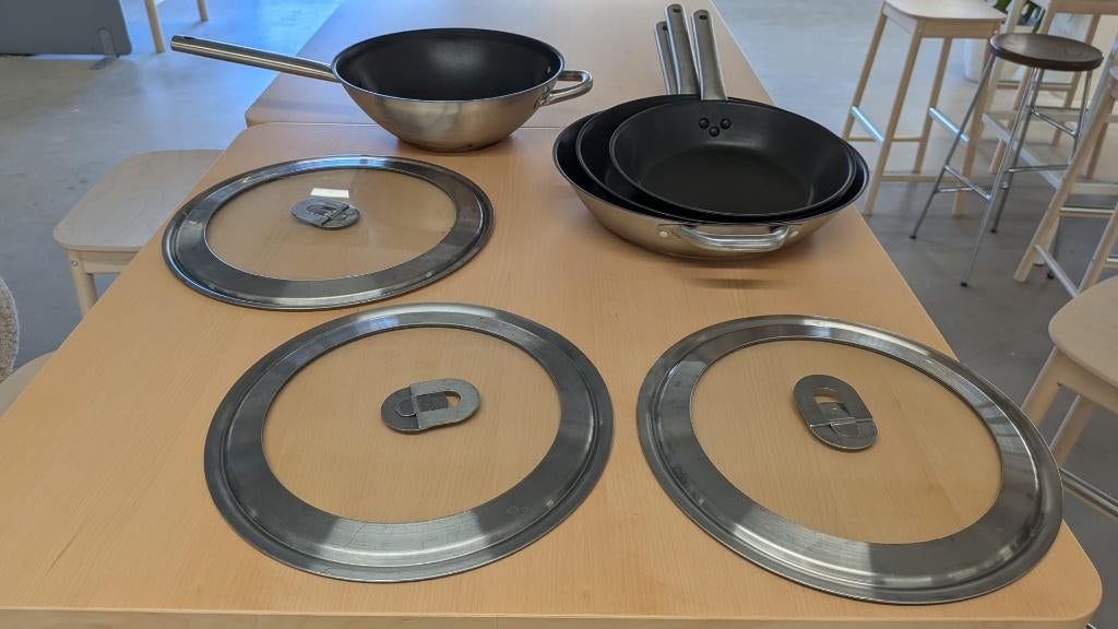 Pannen, Ophalen, Overige materialen, Inductieplaat, Pannenset