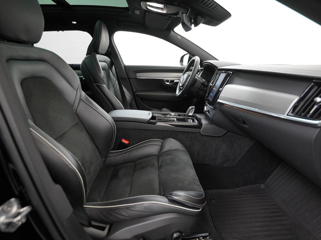Volvo V90 2.0 T6 Recharge AWD R-Design | Trekhaak | Panorama, Auto's, Volvo, 12 maanden, Euro 6, 4 cilinders, Leder en Stof