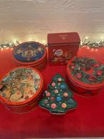 6 Blikken kerstmis, Ophalen of Verzenden, Gebruikt, Koek(jes), Overige merken