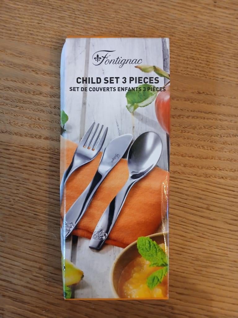 Fontignac kinderbestek 3-delig, Huis en Inrichting, Keuken | Bestek, Ophalen of Verzenden, Nieuw