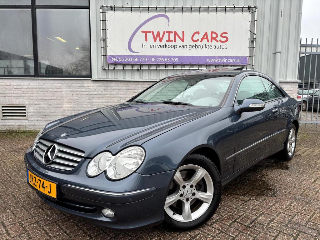 Mercedes-Benz CLK-klasse Coupé 240 Elegance Leer Aut Airco, Auto's, Mercedes-Benz, Automaat, Parkeersensor, Achterwielaandrijving