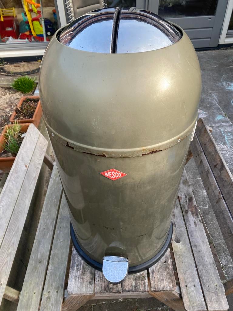 Wesco prullenbak gratis ophalen, Ophalen, Gebruikt, Met pedaal, 40 liter of meer