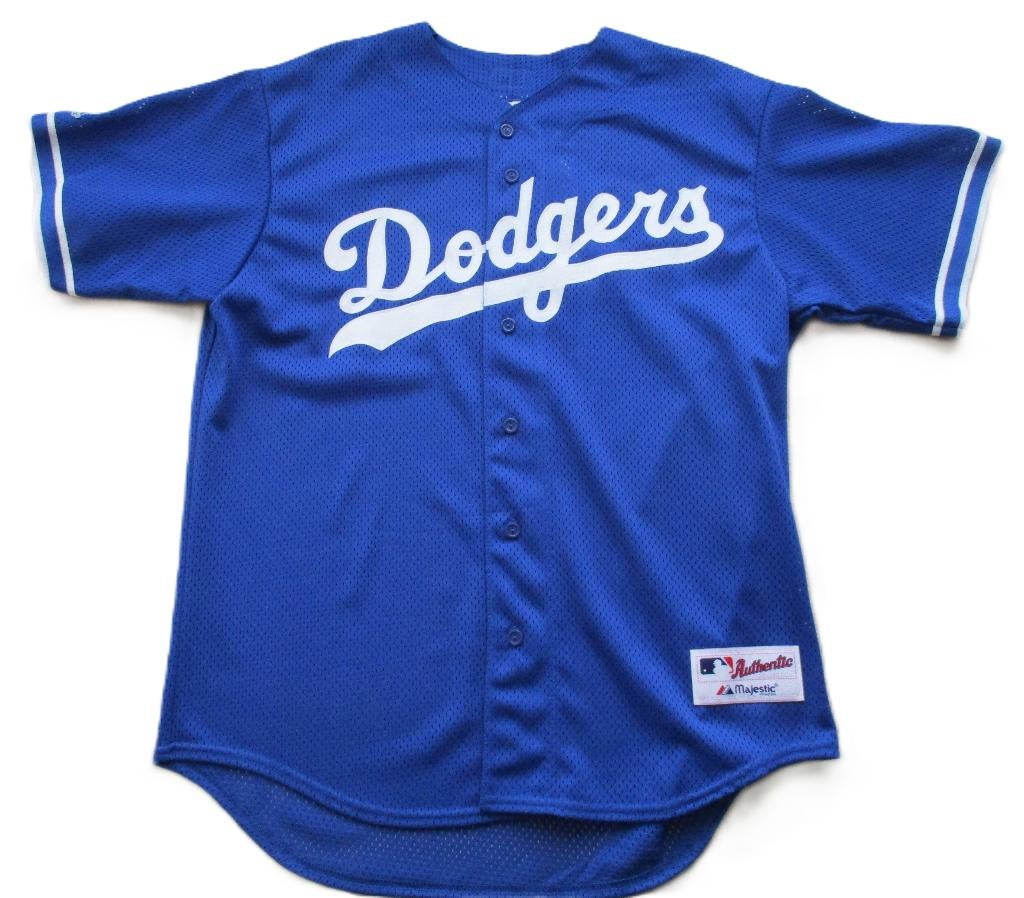 Brooklyn dodgers mlb jersey cooperstown majestic large, Ophalen of Verzenden, Nieuw, Honkbal, Kleding