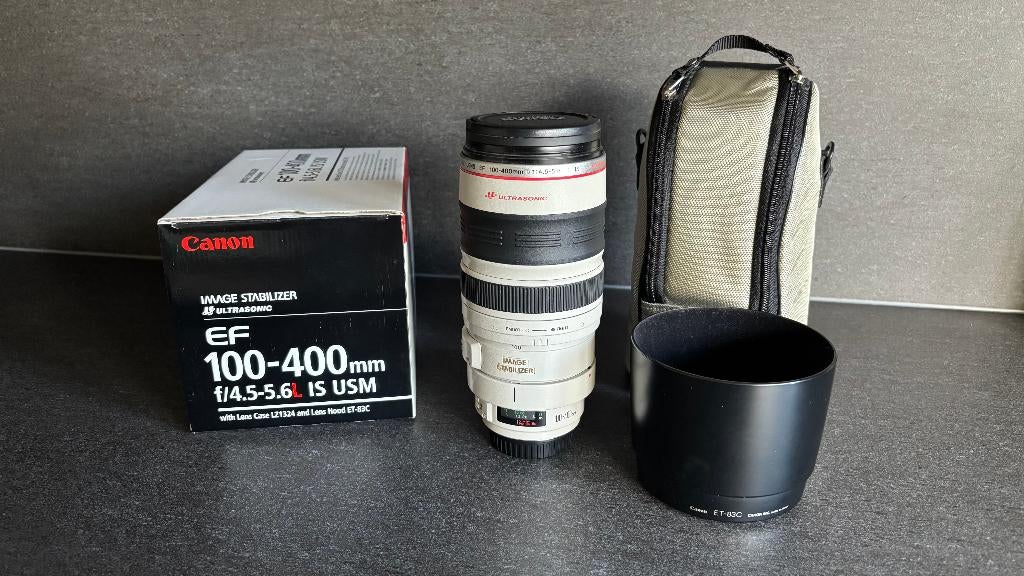 Canon ef 100-400mm f/4.5-5.6 is l usm (Versie 1), Audio, Tv en Foto, Fotografie | Lenzen en Objectieven, Zo goed als nieuw, Telelens
