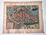 Oud-gekleurde gravure van Hoorn 1612, Antiek en Kunst, Verzenden