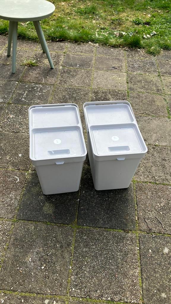 Ikea prullenbaken/opbergers, Ophalen of Verzenden, Gebruikt, Kunststof, Minder dan 50 cm