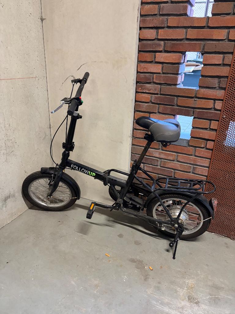 Elektrische vouwfiets foldable electric bike zonder batterij, Minder dan 30 km per accu, Gebruikt, 47 tot 51 cm, Ophalen