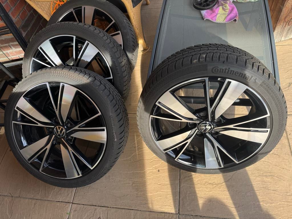 Originele 18 inch VW Bakersfield velgen + zgan winterbanden, Auto-onderdelen, Banden en Velgen, Ophalen, 18 inch, Gebruikt, Banden en Velgen