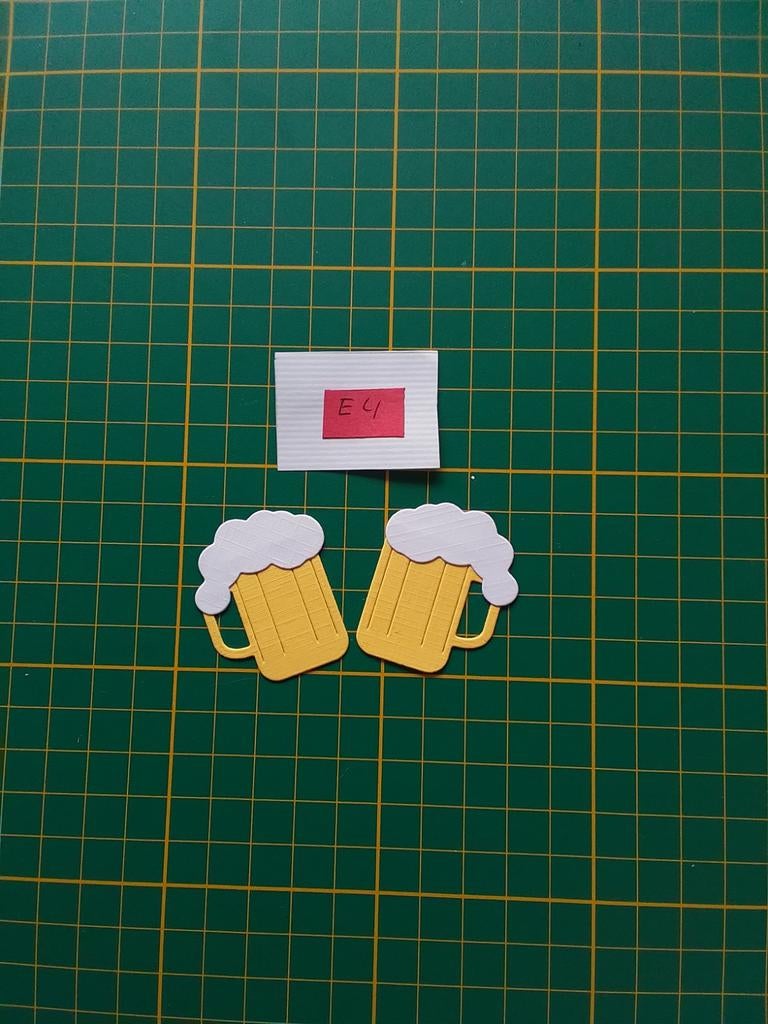 E4 Stansjes 2 bierpullen, Ophalen of Verzenden, Nieuw, Overige thema's, Overige typen