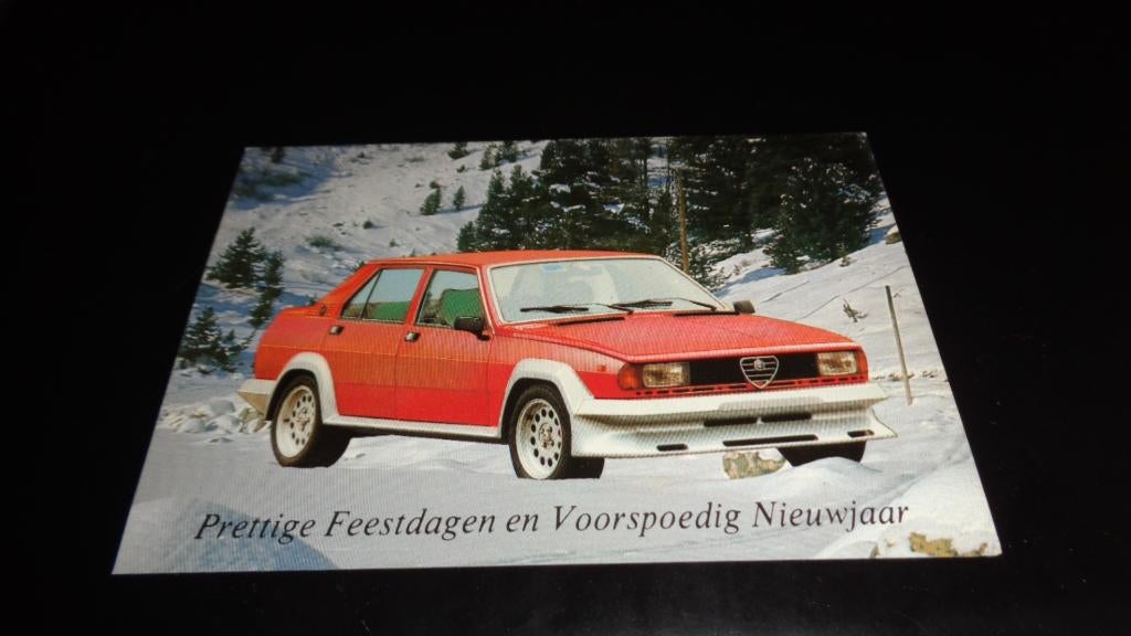 ZELDZAME Dealer factory Postcart  ALFA , Giulietta Savali, Boeken, Auto's | Folders en Tijdschriften, Verzenden, Nieuw, Alfa Romeo