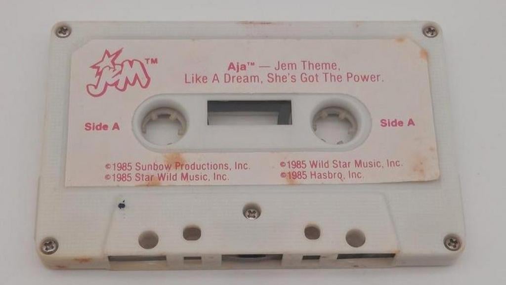 JEM Aja JEM Theme Like A Dream Cassette Bandje Hasbro 1985, Cd's en Dvd's, Cassettebandjes, Gebruikt, Origineel, Kinderen en Jeugd