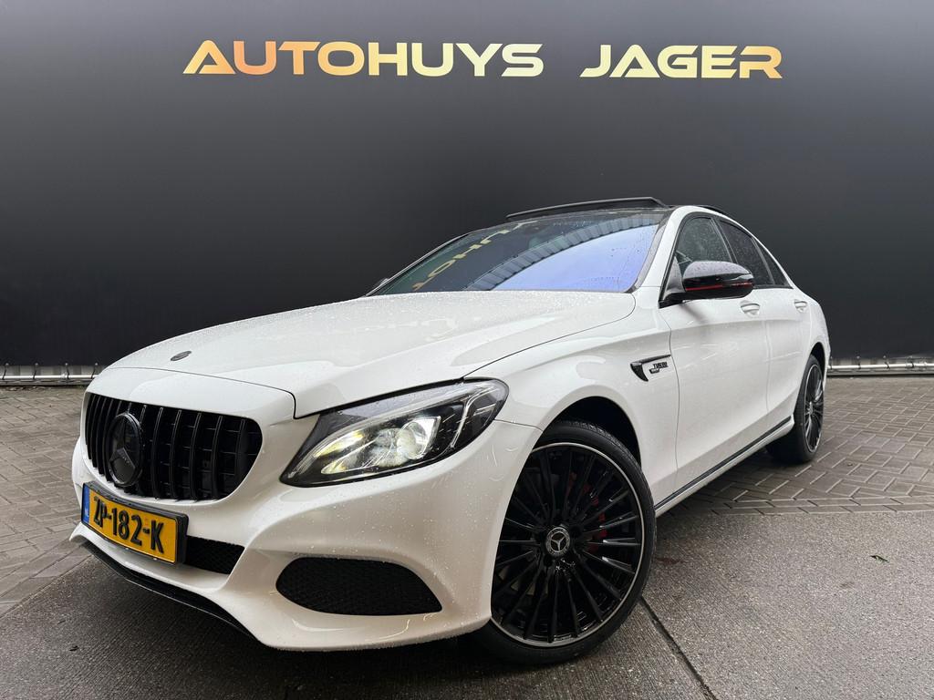 Mercedes-Benz C300 4-MATIC AMG BURMESTER PANO MEMORY, Automaat, Gebruikt, Wit, Vierwielaandrijving