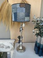 Design Lampenkap Denim Patches met Brand Labels – Set van 2, Ophalen, 25 tot 50 cm, Nieuw, A